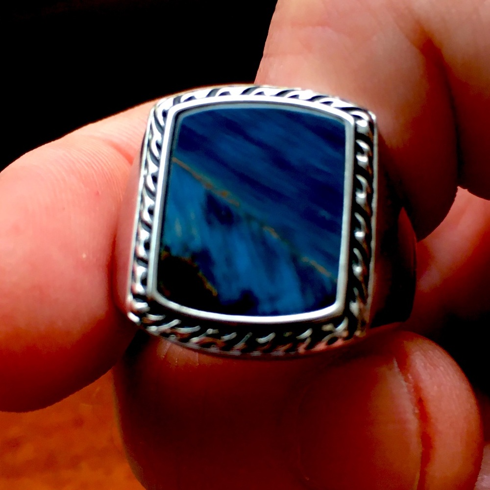 Effy Men's Sterling Silver Pietersite Ring, 6 TCW